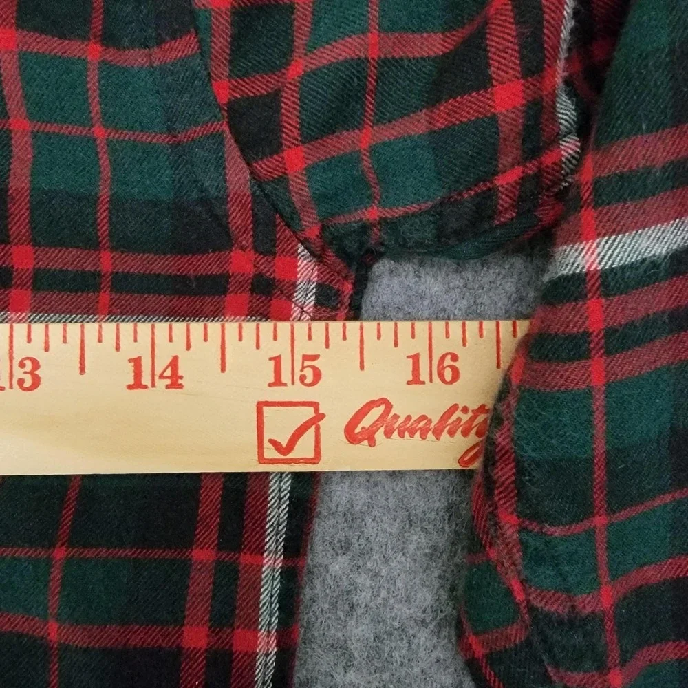 Ralph Lauren Shirt Boys 5 Green‎ Red Plaid Flannel Button Down Long Sleeve Pony
